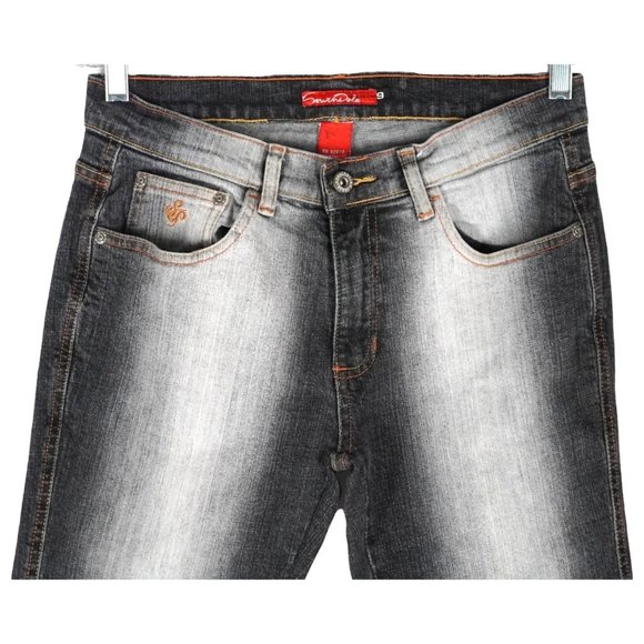 Southpole Jeans Size 9 Black Gray Fade Stretch Denim - Picture 2 of 14